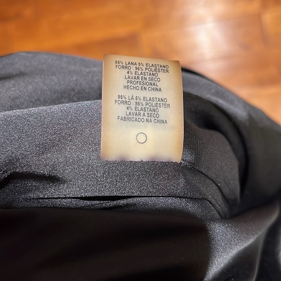 Tahari Sleeveless V Neck Sheath Wool Dress - Picture 10 of 11